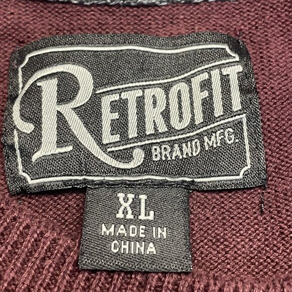 Vintage 90s Mens Moody Grunge Indie Sweater Xlarge Crew Neck Hipster Preppy - Picture 9 of 10